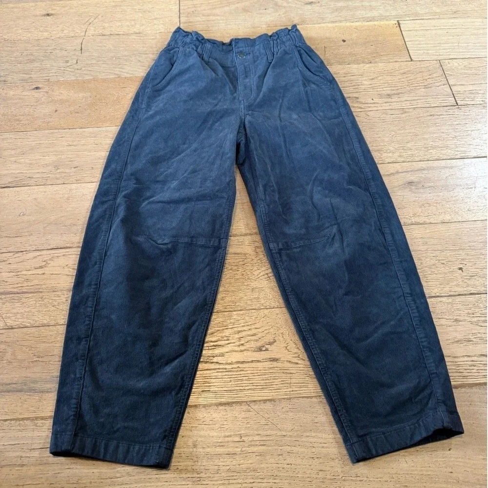 American Eagle Outfitters Corduroy Wide Leg Barrel Pants Stretch Size‎ 2 (1001)